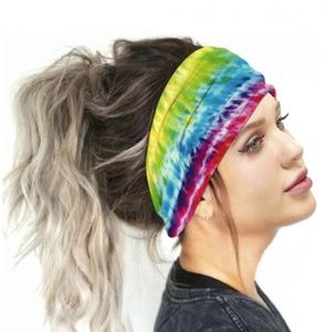 Tie Dye Headband Face Mask